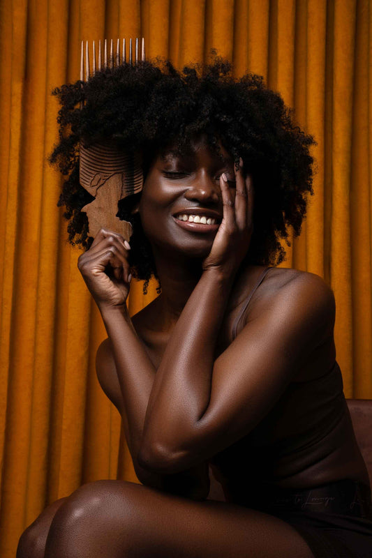 Large Ebony Afro Hair Comb - AncientBlendsShop