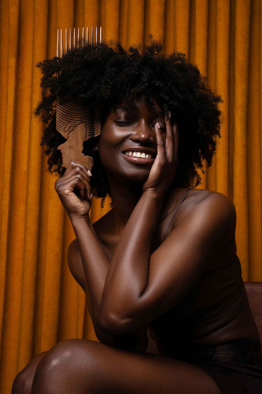 Large Ebony Afro Hair Comb - AncientBlendsShop