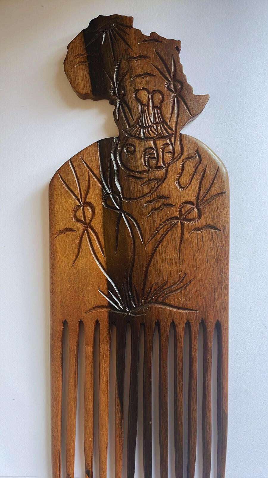 Large Ebony Afro Hair Comb.