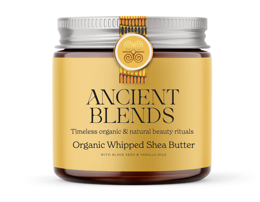 Organic Whipped Raw Shea Butter & Black Seed Oil.