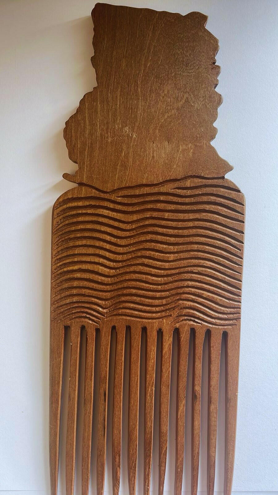 Large Ebony Afro Hair Comb.