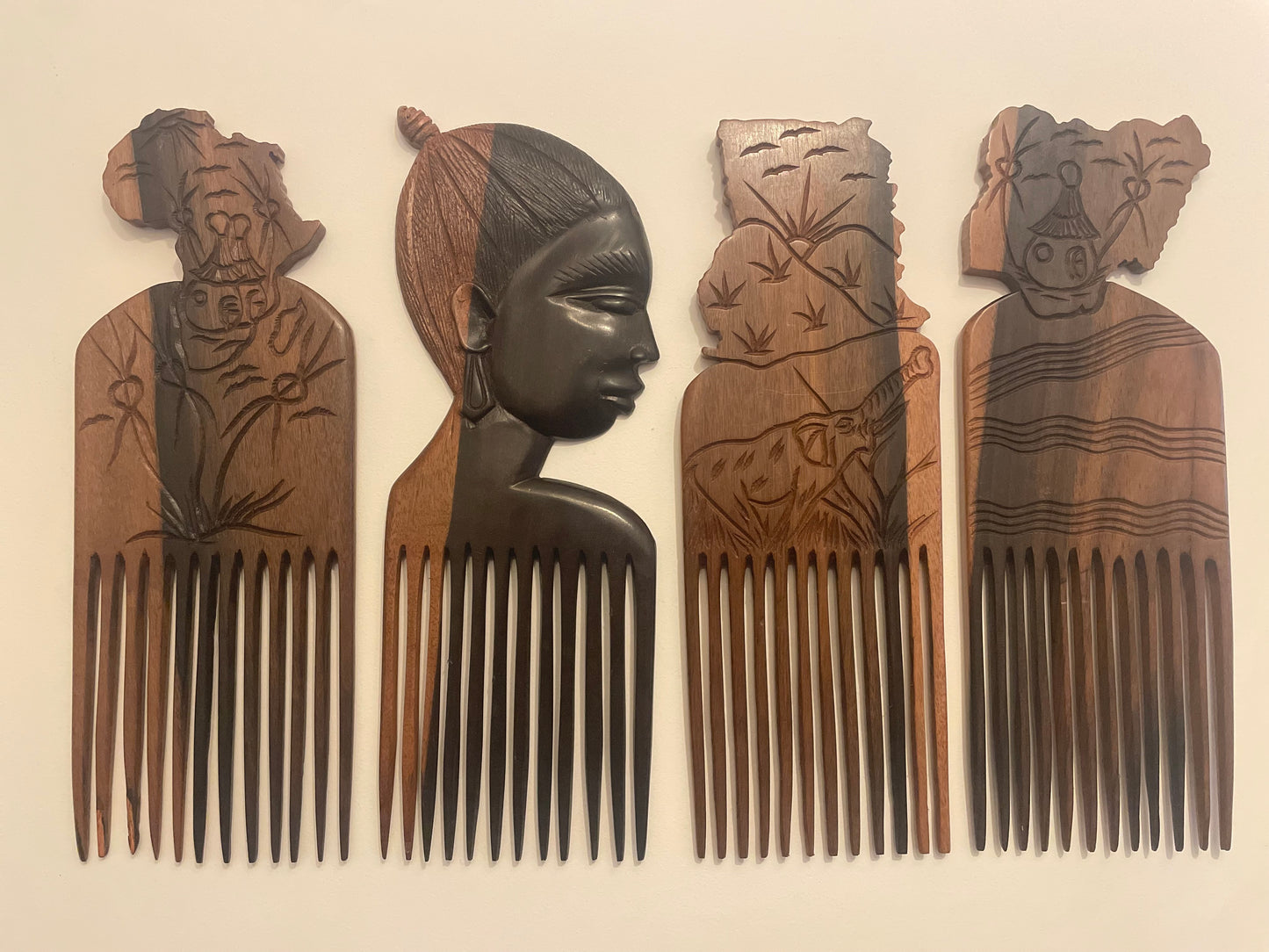 Large Ebony Afro Hair Comb