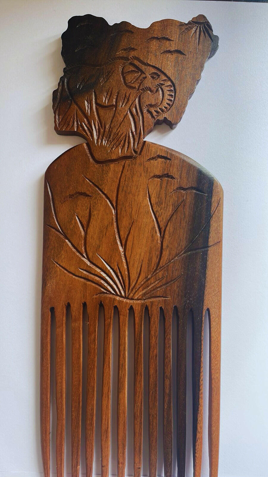 Large Ebony Afro Hair Comb.