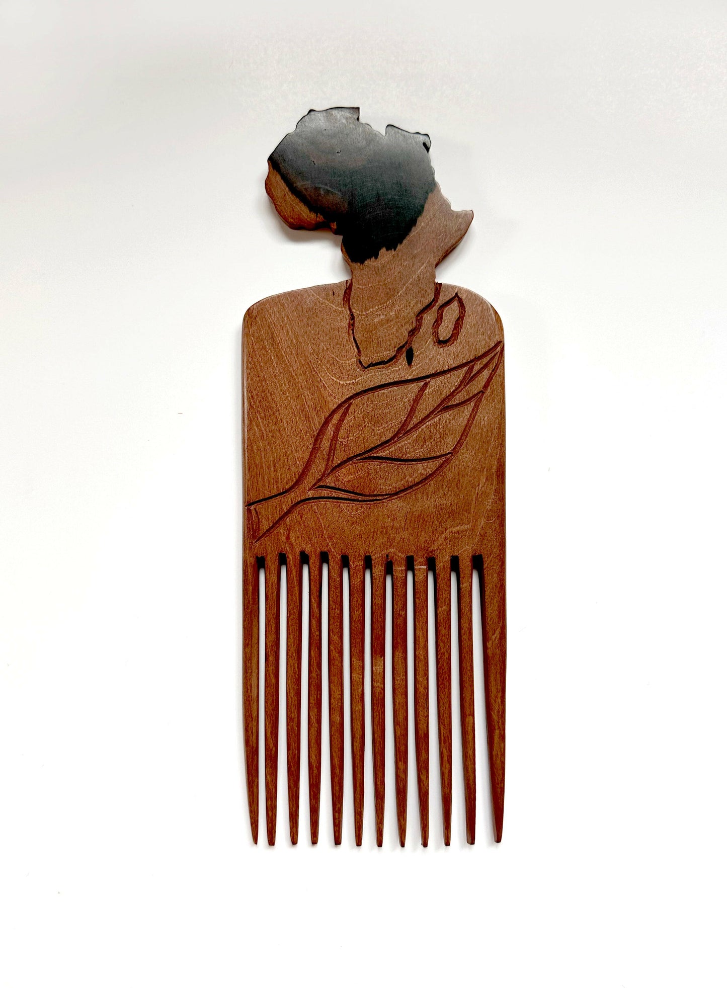 Large Ebony Afro Hair Comb